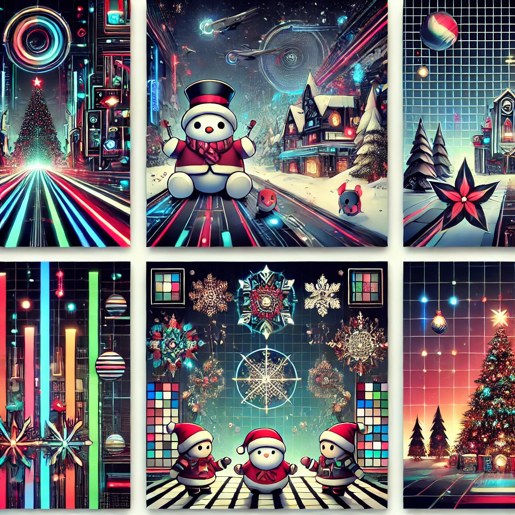 Digital Aesthetic Christmas Backgrounds