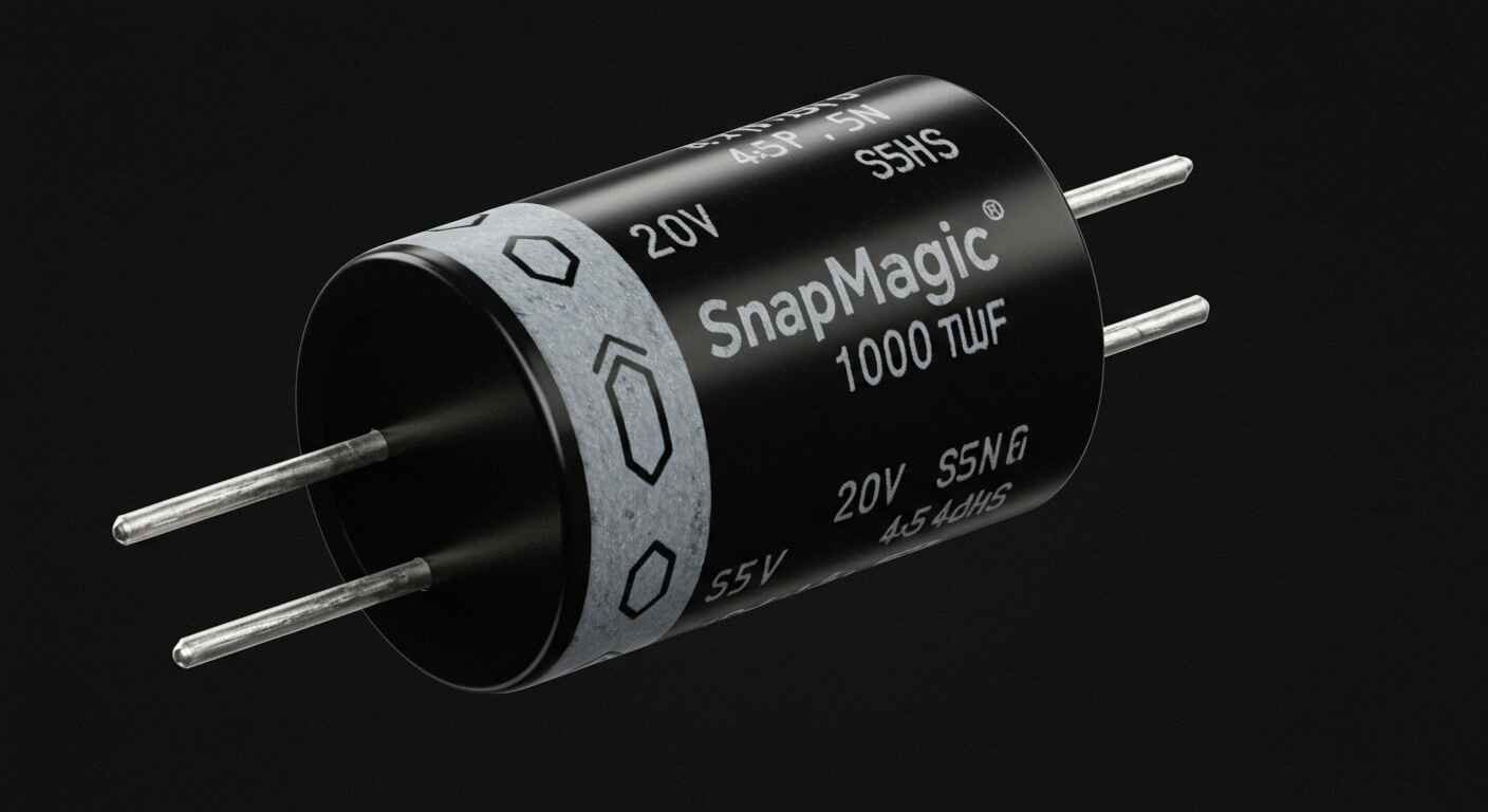 20V 1000uF SMD 4x5.4mm Electrolytic Capacitor from SnapMagic
